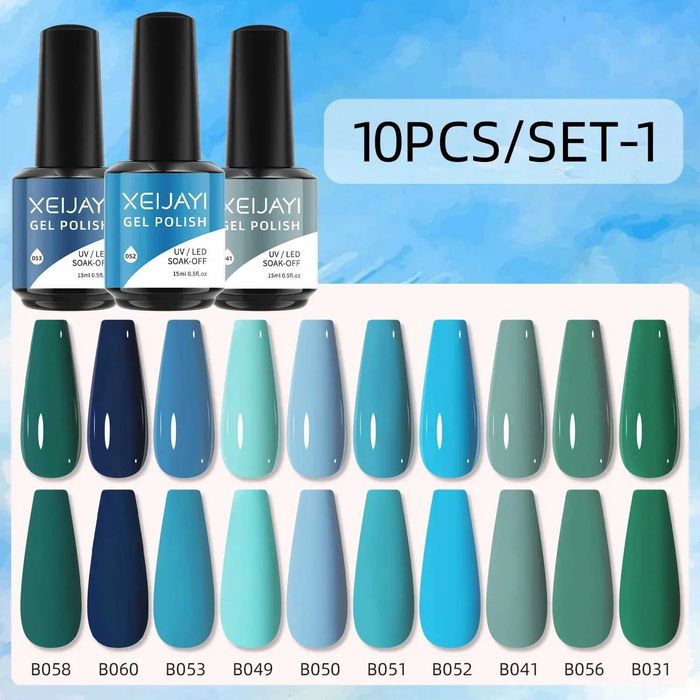 conjunto de 10vernizes de gel novos