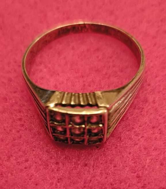 Anel Homem Prata 830 c/ Zircões