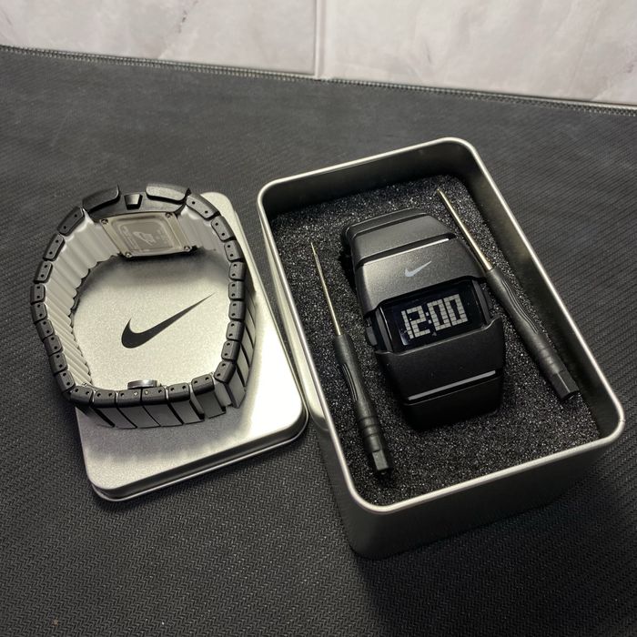 НАЙНИЖЧКА ЦІНА! Чорний годинник Nike triax d-line | часи найк