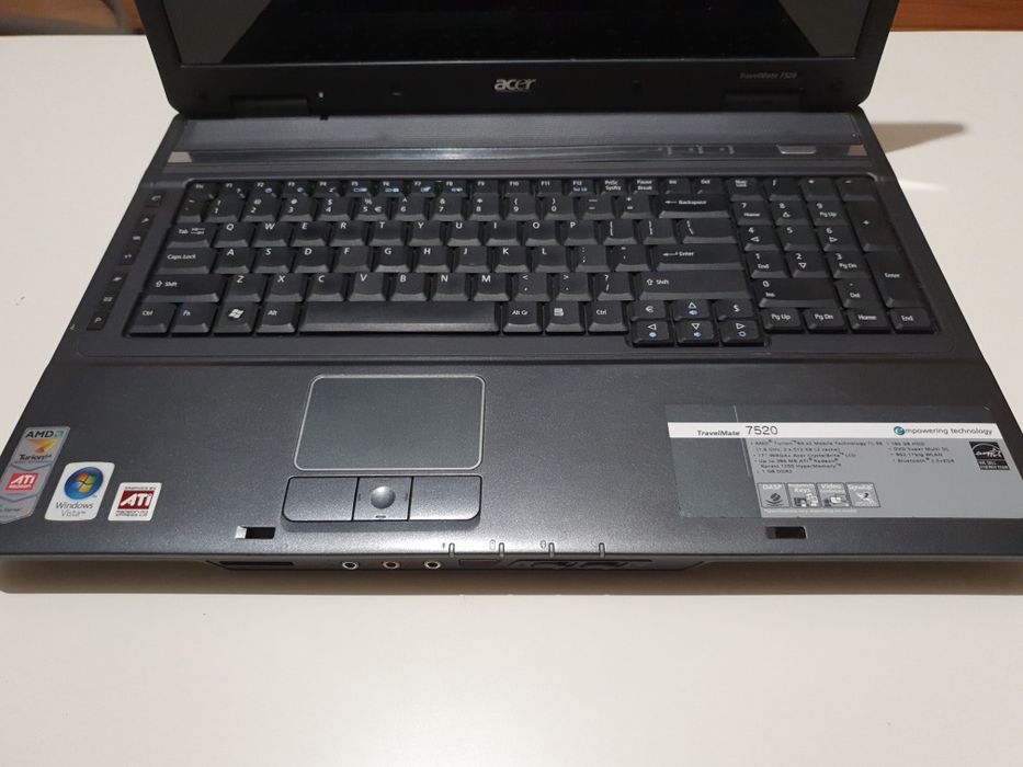 Uszkodzony laptop Acer TravelMate 7520