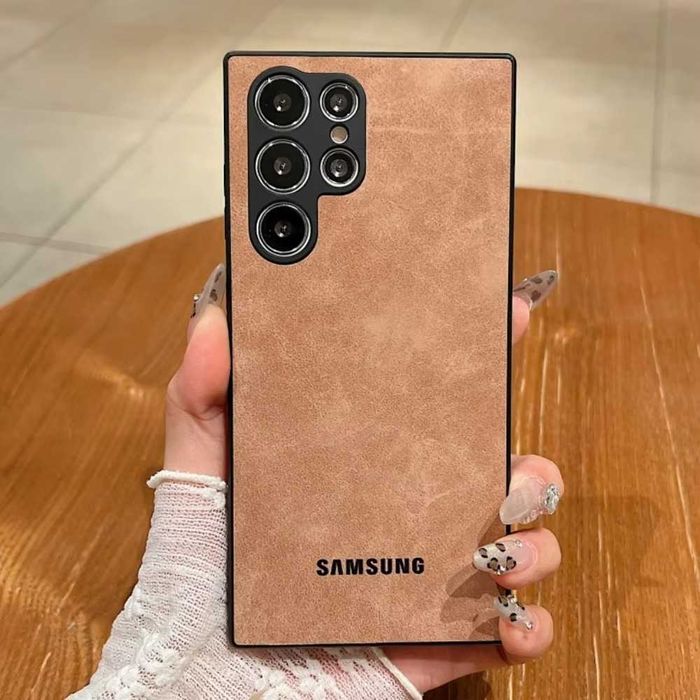 Capa Samsung traseira em couro - PORTES INCLUIDOS