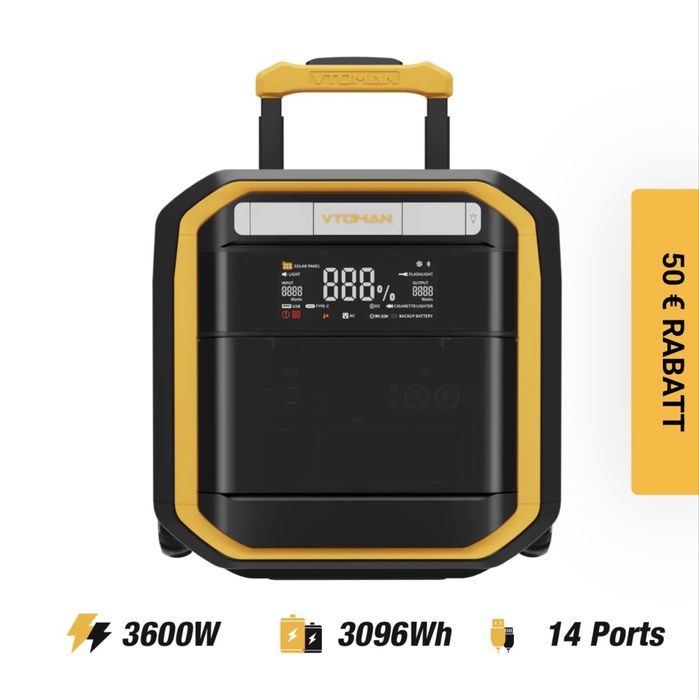 зарядна станція VTOMAN FlashSpeed ​​​​Pro3600