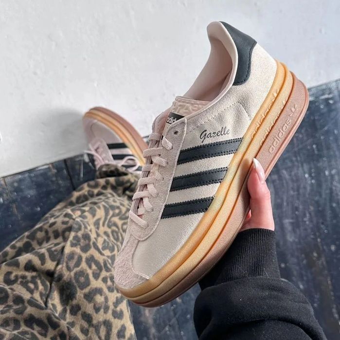 НОВИНКА! Adidas Gazelle Bold Platform Pink Black 36 37 38 39 40 адік