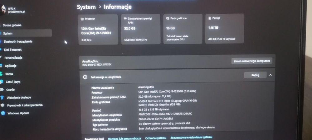 Laptop Asus Rog Strix