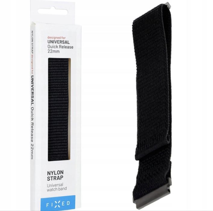 opaska Pasek nylonowy materialowy Garmin Fixed Sporty Strap 22mm Quick