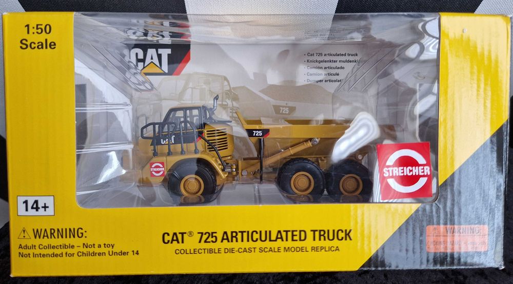 Wozidło CAT 725  Articulated TRUCK 1:50 NORSCOT