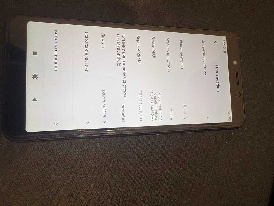 продам Xiaomi Redmi 6 4/64GB Black в хорошому стані