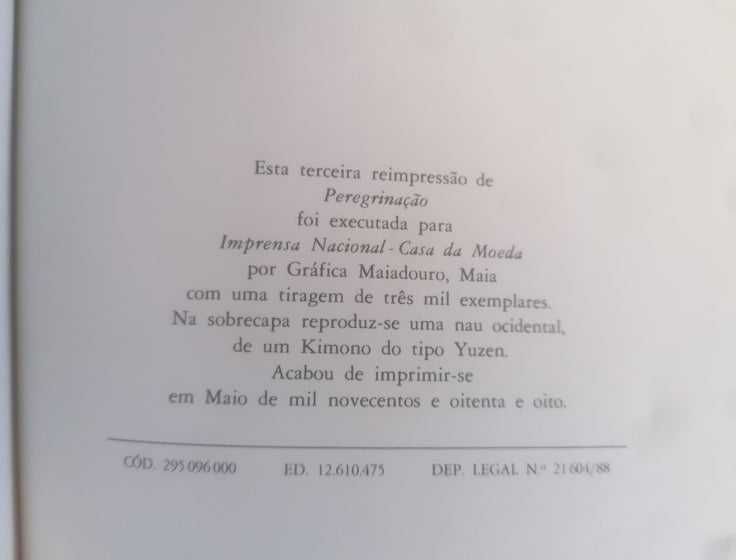 Livro Peregrinação Fernão Mendes Pinto