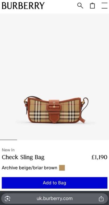 Burberry Sling сумка жіноча бежева alo louis loro christian женская