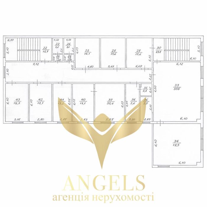 Оренда автономного поверху 382 м2 під офісні приміщення, окремий вхід