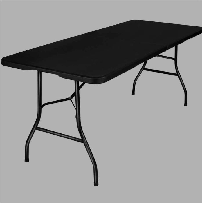 Stół cateringowy BALI BLACK składany w walizkę 180 cm
