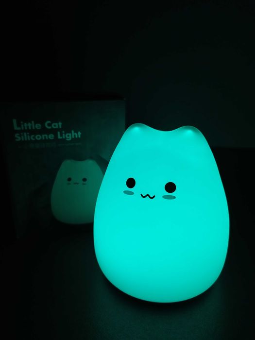 Ночник силиконовый КОТ. Оригинальный подарок