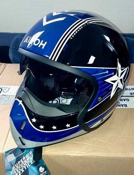 Capacete NOVO Airoh J110 Command 2 in 1 (35% Desconto) Tam XS-S-L-XXL
