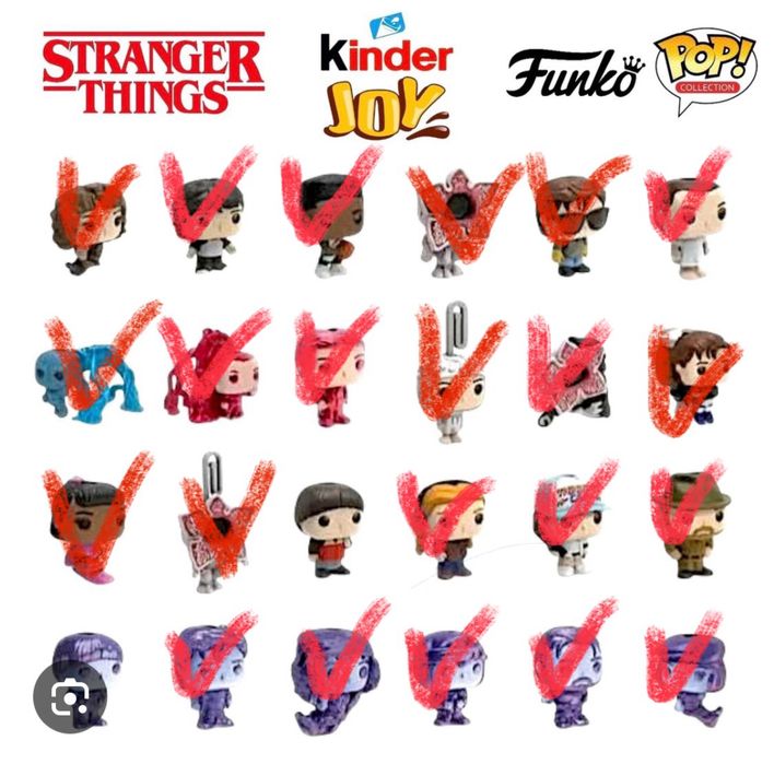 Обмін kinder joy stranger things