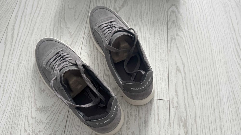 Buty Filling Pieces Mondo Organic Suede Grey