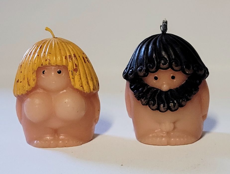 Adam i Ewa , urocze , ozdobne świeczki