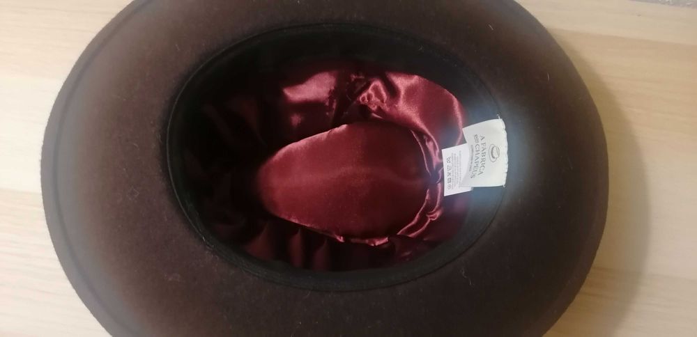 Chapéu de Aba Larga - Castanho Impermeável T. 58 - Fábrica dos Chapéus