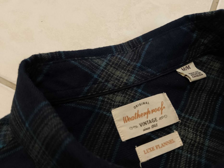 WEATHERPROOF USA - NOWA! z LOGO Koszula Męska Flanelowa rozmiar M