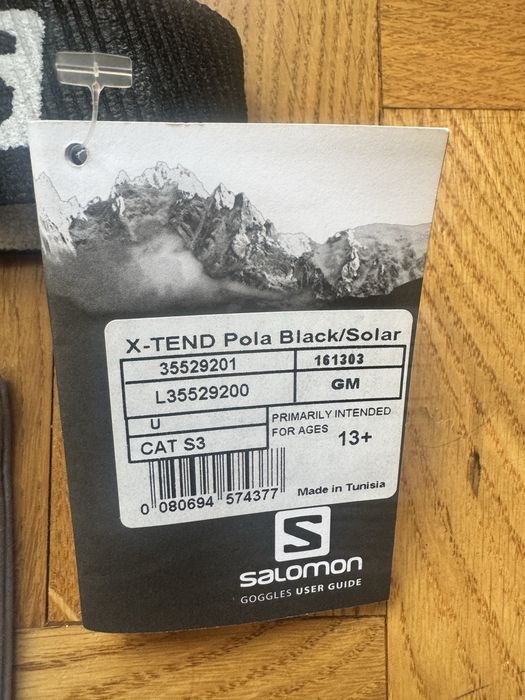 Gogle SALOMON Xtend white/solar Blue