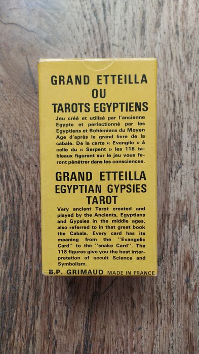 *RARO* Tarot Grand Etteilla Vintage versão 1970_ NOVO