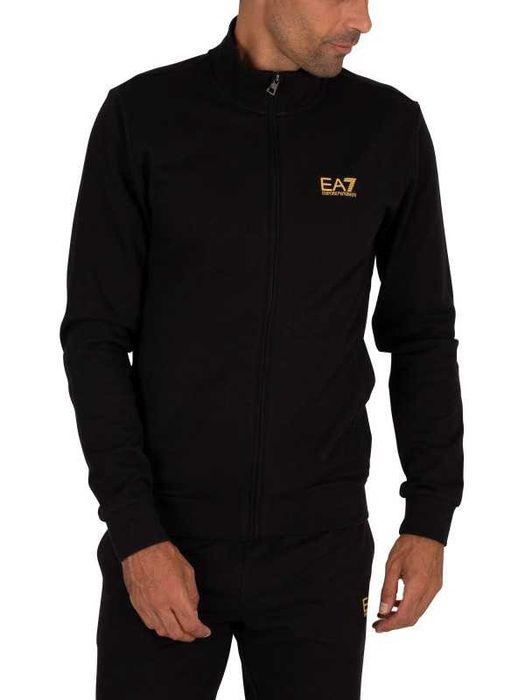 EMPORIO ARMANI EA7 stylowy męski dres oryginalny black/gold