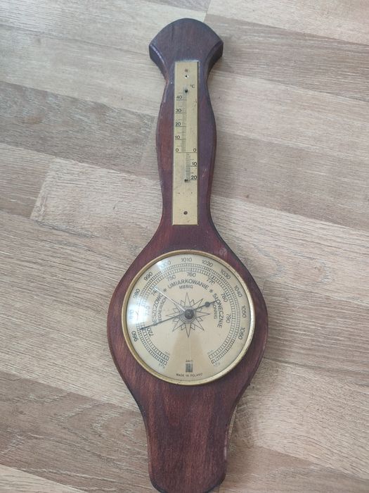 Zabytkowy termometr, barometr