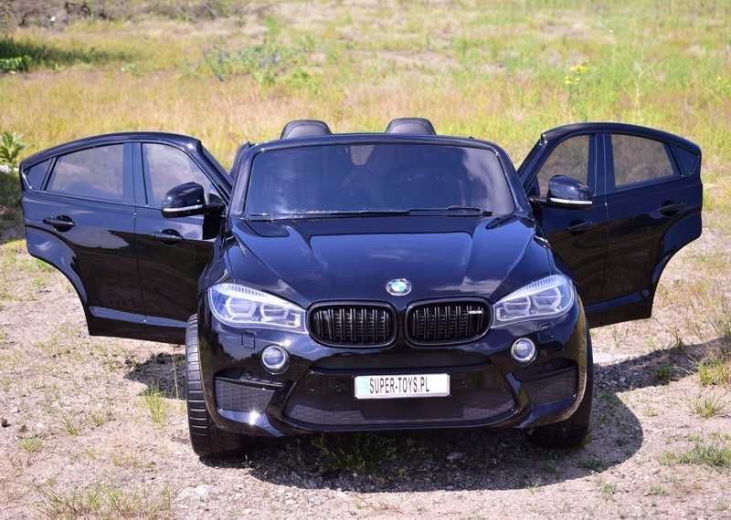 Auto samochód na akumulator BMW X6 dwuosobowe dla dzieci zabawki RC