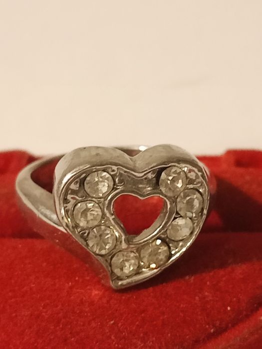 Pierścionek serce rozmiar 16