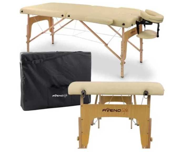 Стіл масажний  70 см / бренд-AVENO LIFE  / Бежевий з Європи для масажа