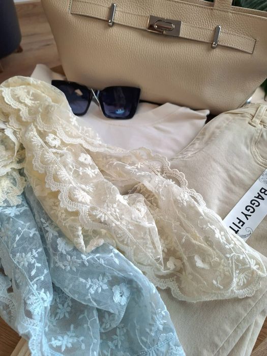 butik apaszka koronkowa baby blue nowa kolekcja new
