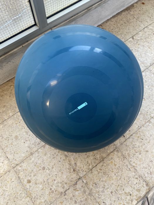 Bola de Ginástica e Pilates Tamanho 2 Resistente 65 cm Azul