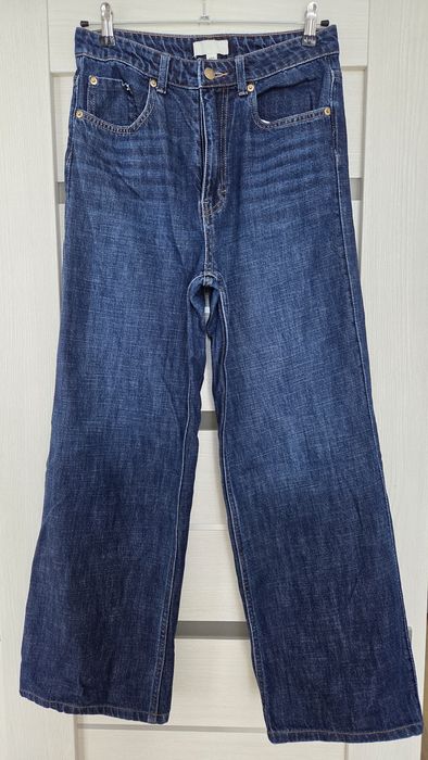 Джинси H&M сині Wide Leg, розмір 40