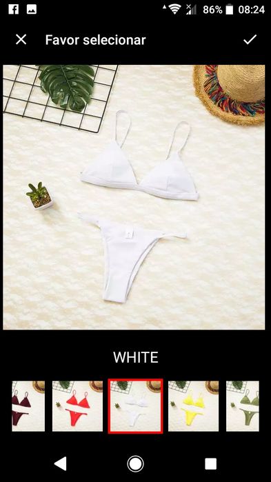 Vendo bikini novo tamanho M