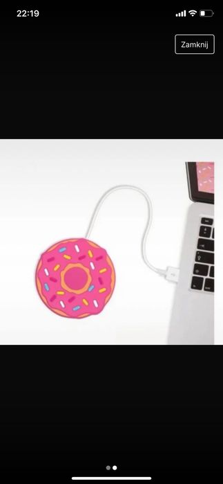 Podgrzewacz usb w kształcie ciastka