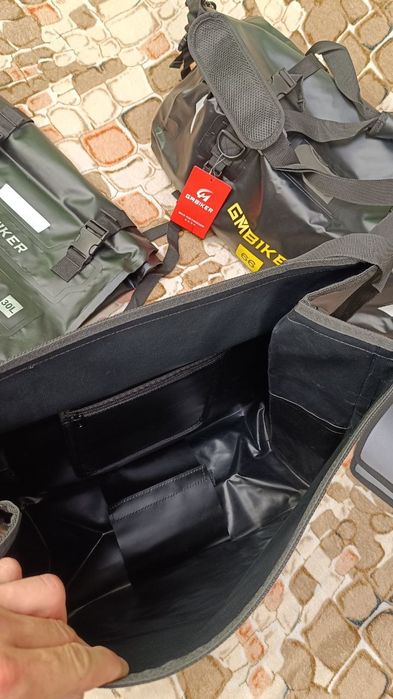 Сумки кофри на багажник GMBiker мотоцикл бокові 30л +66 л