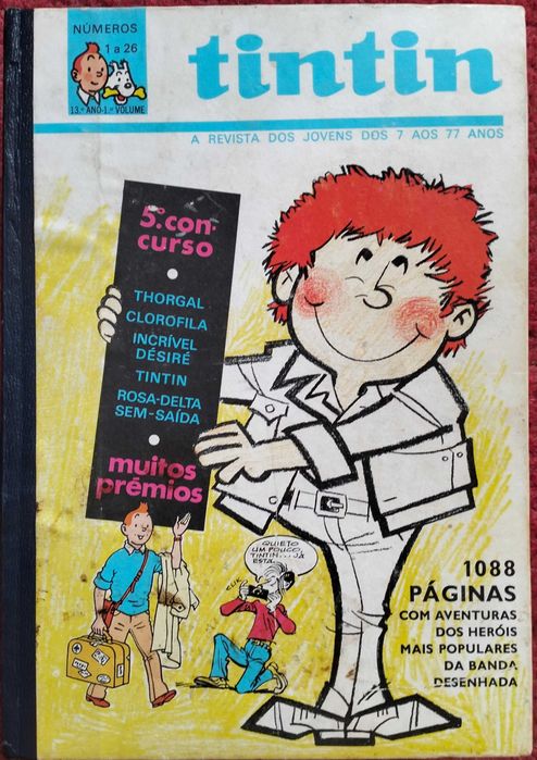 Revista Tintin 1º 9º 10º, 11º, 12º, 13º e 14º anos, etc. 250 números
