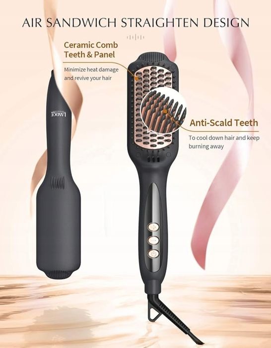 Landot QF-S200 Szczotka prostująca ceramiczna 120-230°C