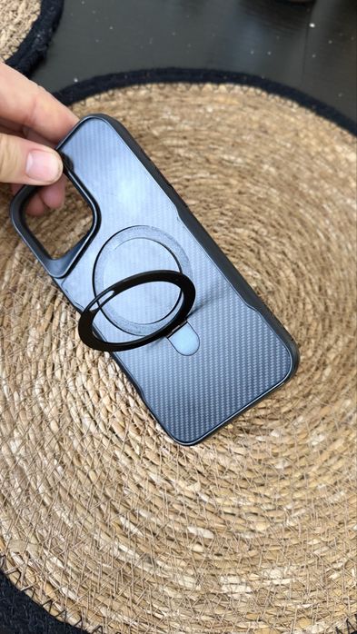 Iphone 16 Pro Max чохол з магсейф та кільцем- тримачем