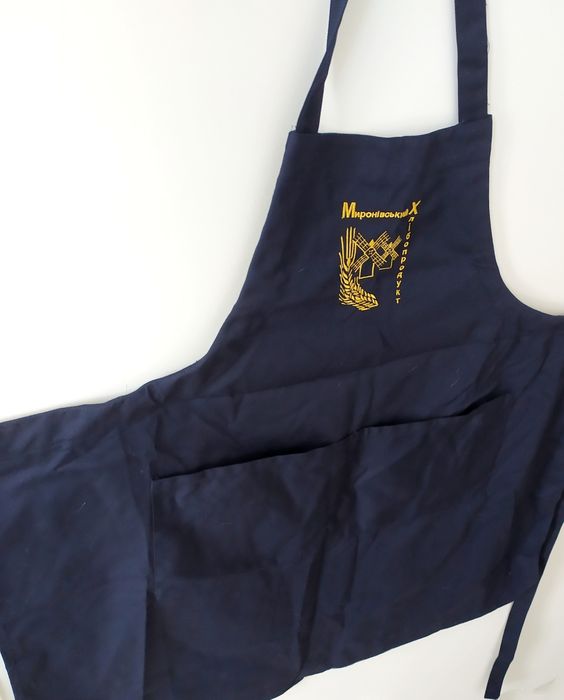 СИНИЙ Фартук повар шеф повара вышивка Миронівський хлібопродукт МХП