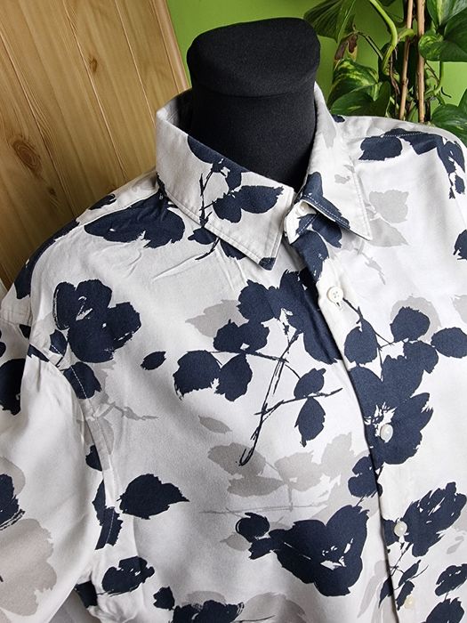 Koszula kwiaty floral Autograph Marks&Spencer wiskoza premium