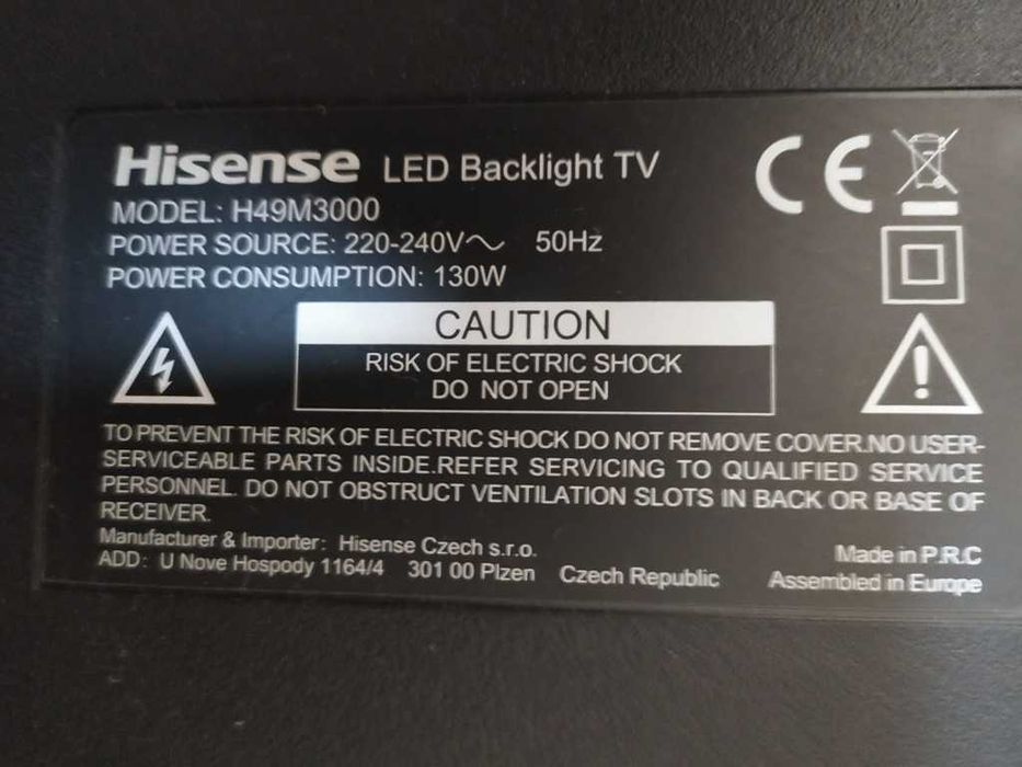 TV LCD HISENSE H49M3000 RSAG7.820.6392/ROH  Main Board