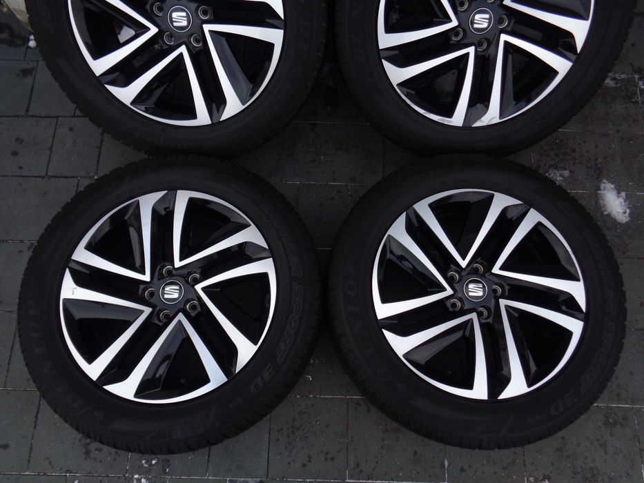 Oryginalne alufelgi 18 Seat Terraco 5x112 Tiguan, Kodiaq, opony zimowe