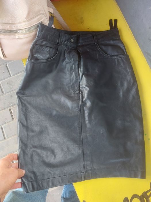 Капри ,шорты удлиненые лен,котон, кожанная юбка