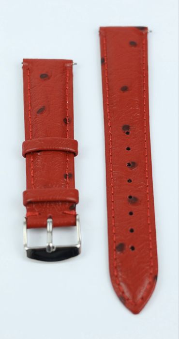 Pasek do zegarka w kolorze czerwonym (20mm)