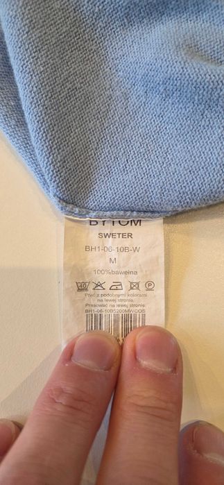 Niebieski / błękitny sweter męski / Bytom