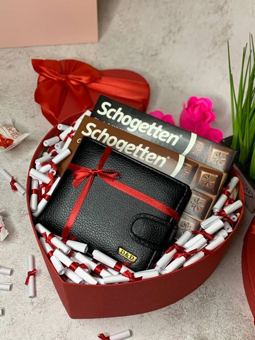 Чоловічий подарунковий набір Валентинка , готовий подарунок коханому