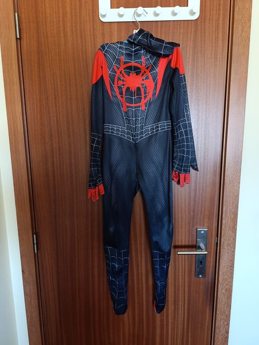 Fato Carnaval Homem aranha Miles Morales