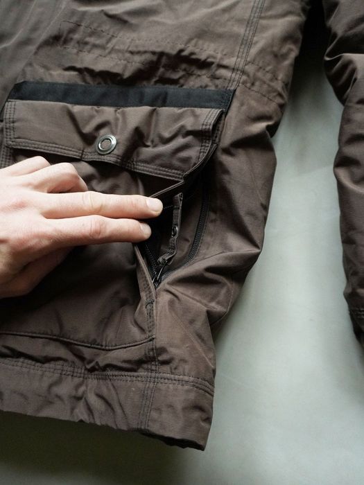 Пуховик engelbert strauss s 46 страус робоча коричнева куртка пухова