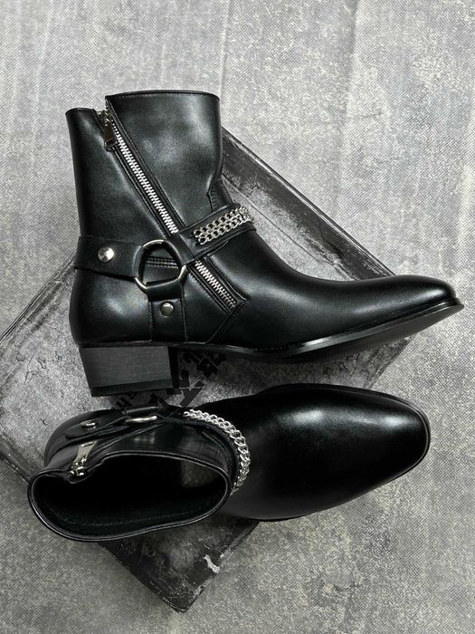 Черевики indie sleeze казаки hedi boy archive boots архив чорні