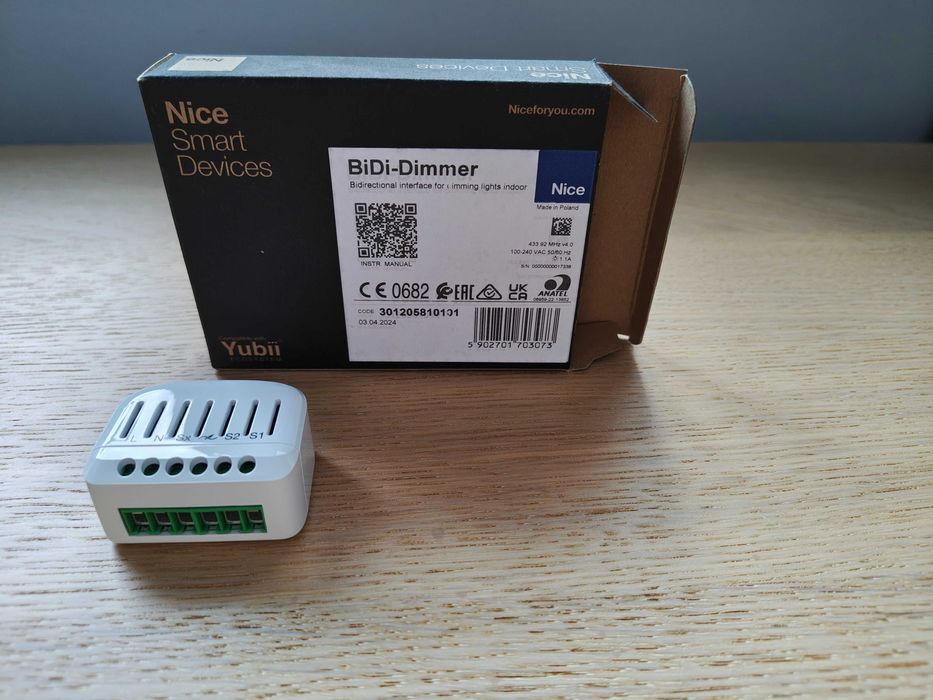 Moduł do sterowania i ściemniania oświetlenia Nice BiDi - Dimmer